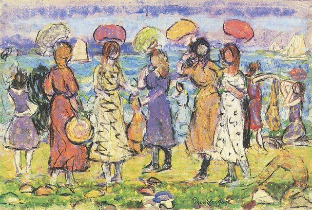 Maurice Prendergast - A Sunny Day At The Beach 